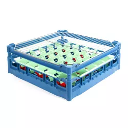 Cesta para vasos de plástico 500 x 500 mm - 36 vasos Ø70 x 120 mm (lavavajillas con C)