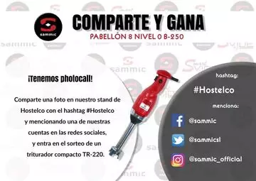 Hostelco 2018: Comparte una foto y gana un triturador TR-220
