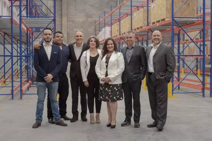 El equipo Sammic México en el almacén de Sammic.
