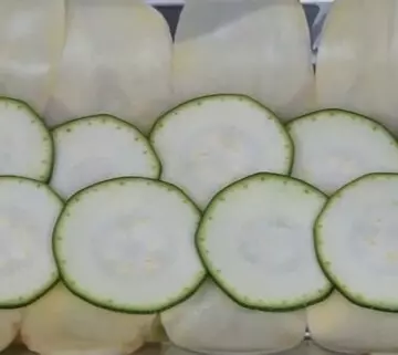 Vegetable preparation cutting guide by using FC slicing discs