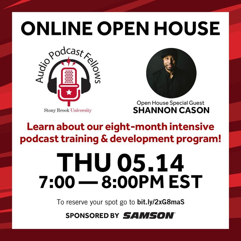 Samson to Sponsor Online Open House for Podcast Fellows Program at