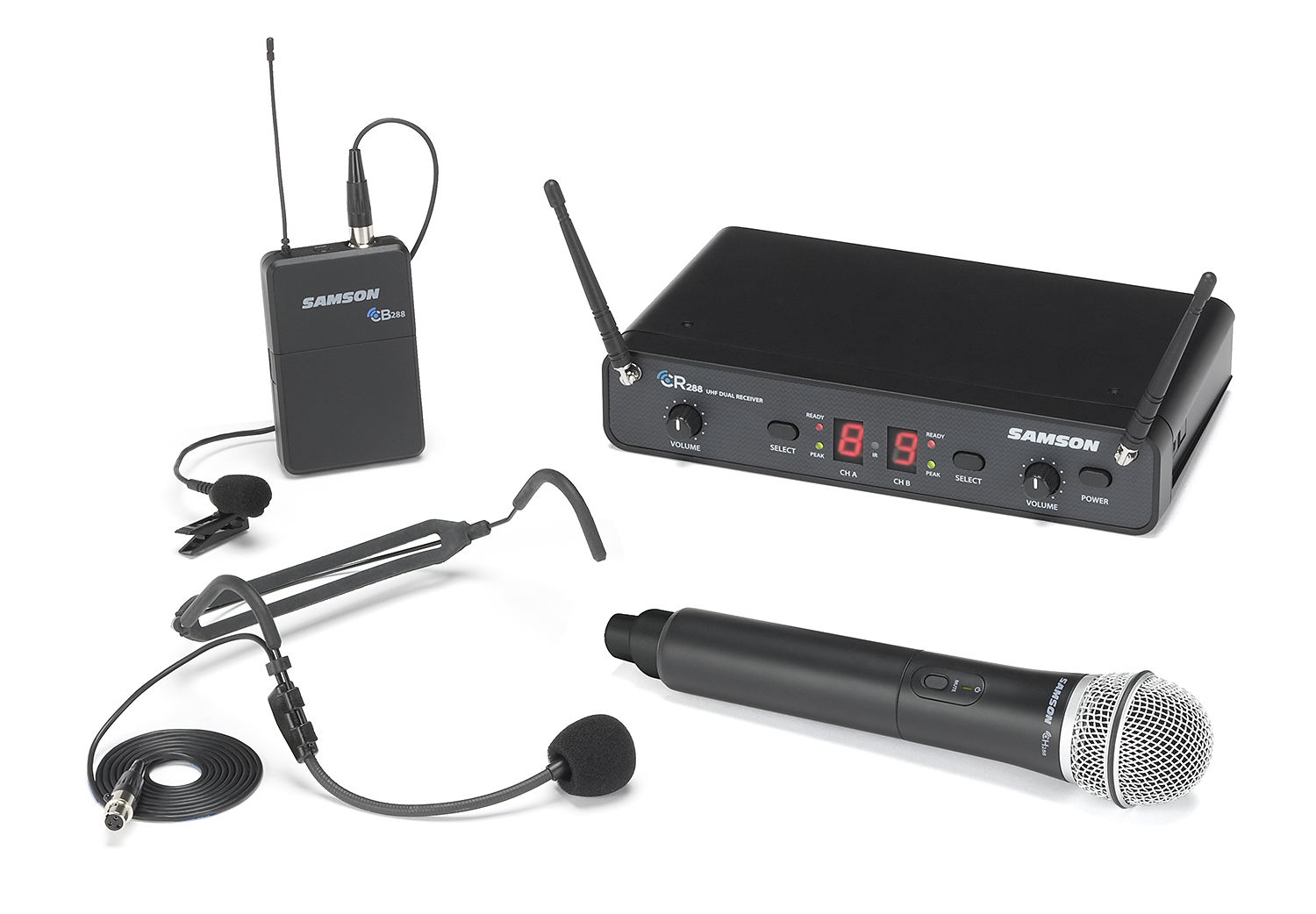 SAMSON CONCERT 288 デュアルチャンネルマイク1本のみ動作確認済 Concert 288 All-In-One Wireless System | Samson