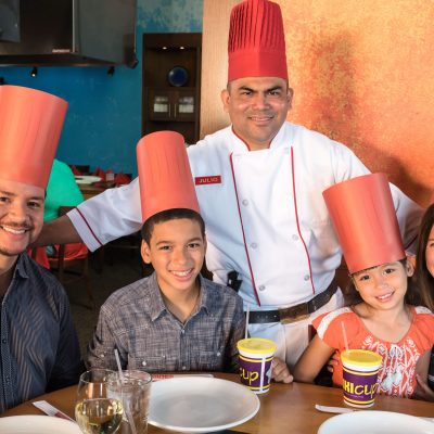 Samurai Chef with Family