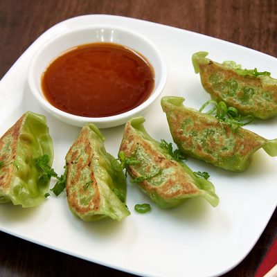 Pan Fried Edamame Gyoza