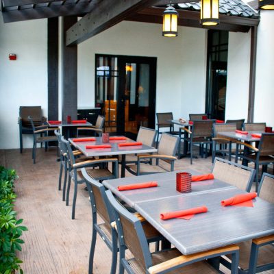 Samurai Restaurant Patio Area. Miami, Florida Location