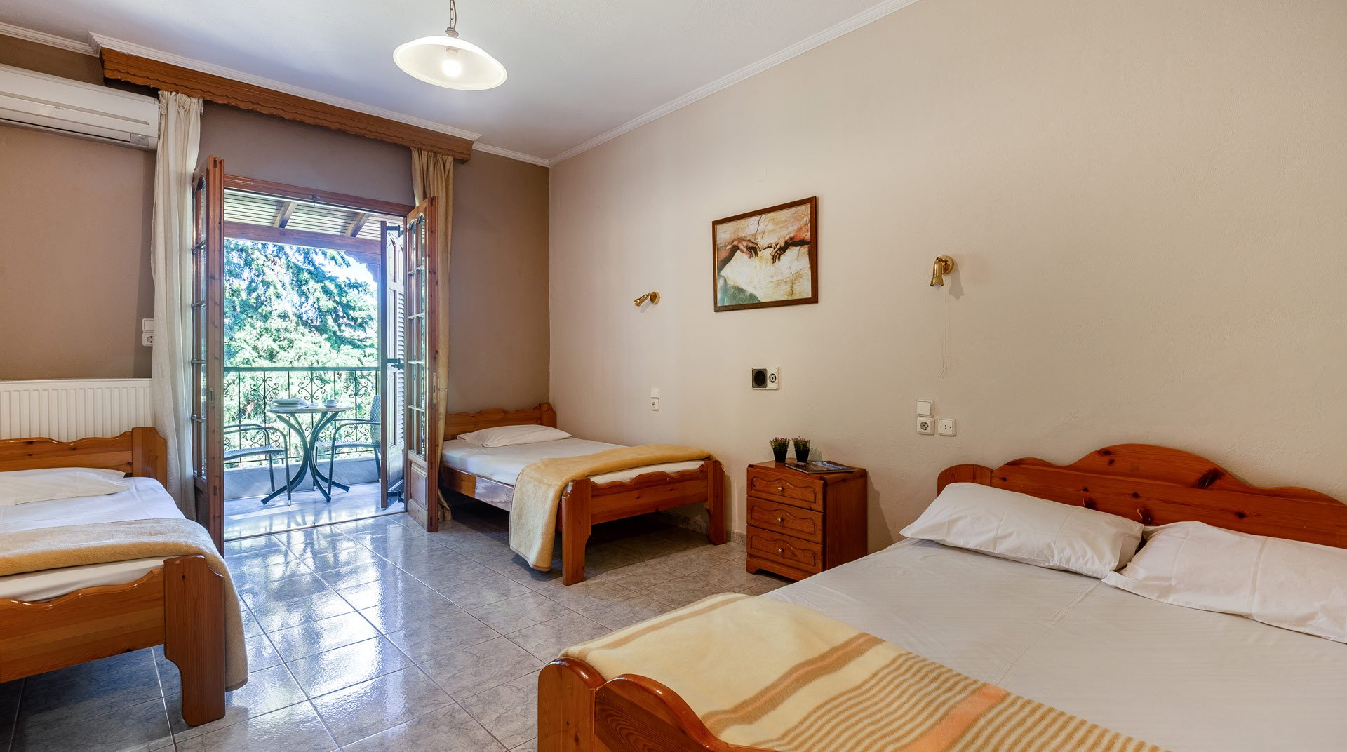 San Giorgio Villa, family bedroom with balcony