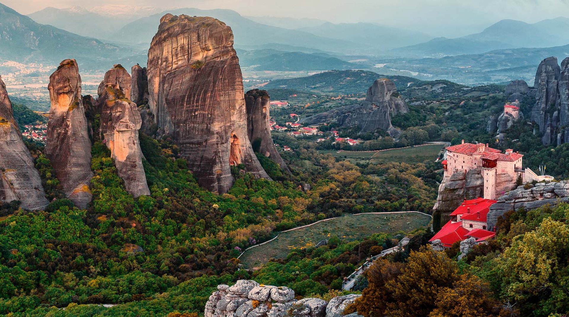 View from Meteora's rocks