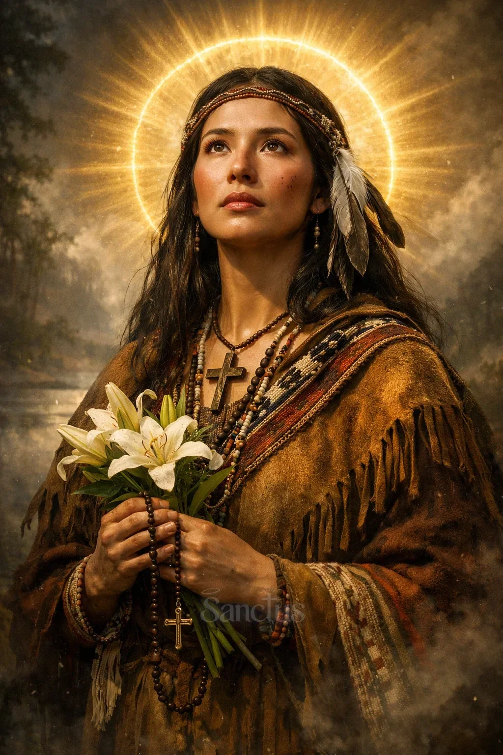 Portrait de Kateri Tekakwitha