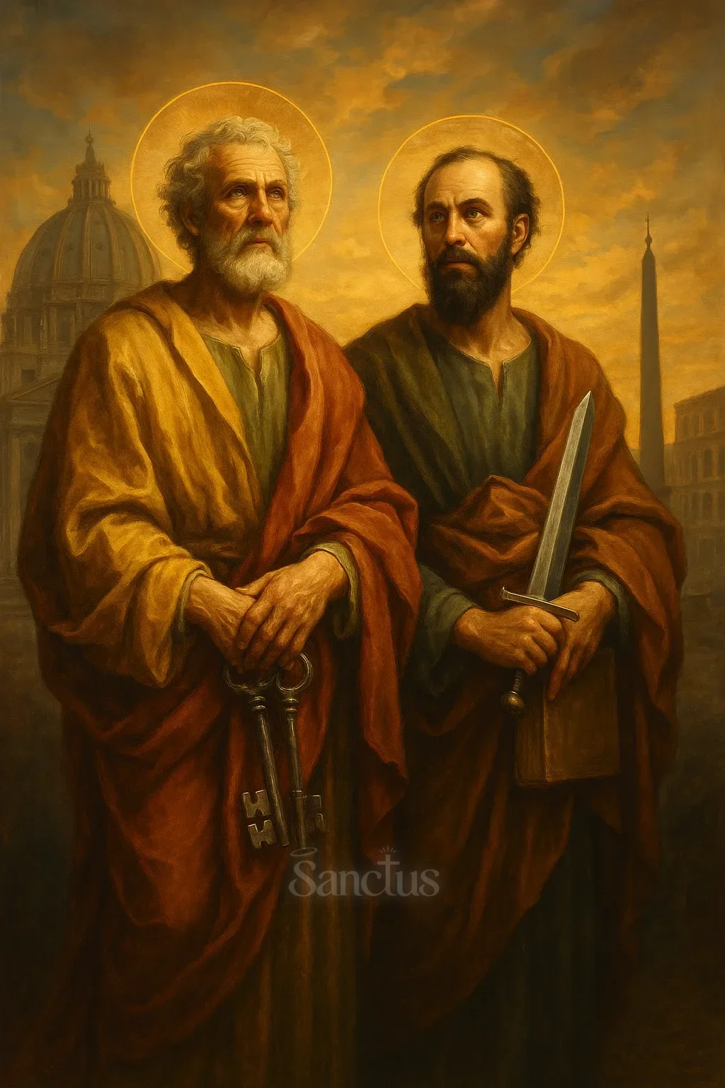 Portrait de Dédicace des basiliques de saint Pierre et de saint Paul