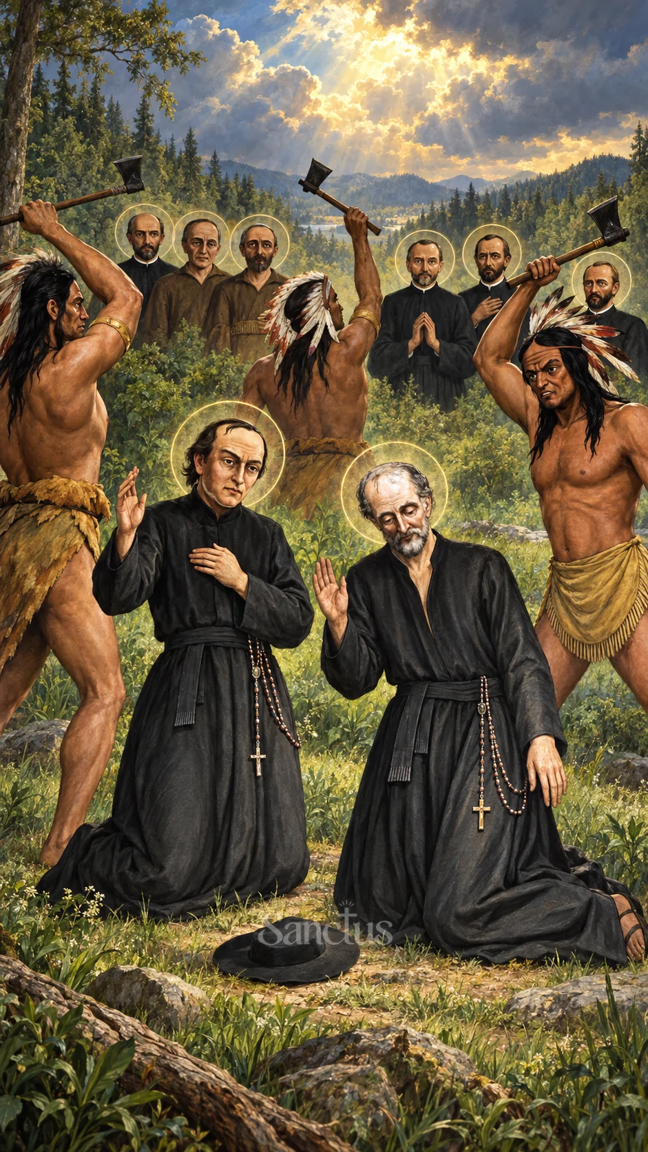 Portrait de René Goupil et Isaac Jogues