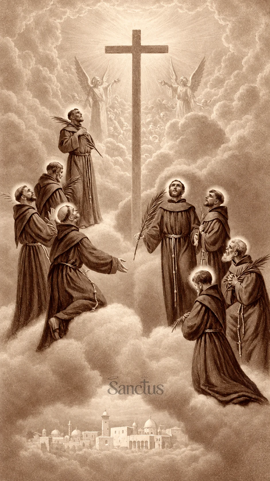 Portrait de Emmanuel Ruiz et les Franciscains de Damas
