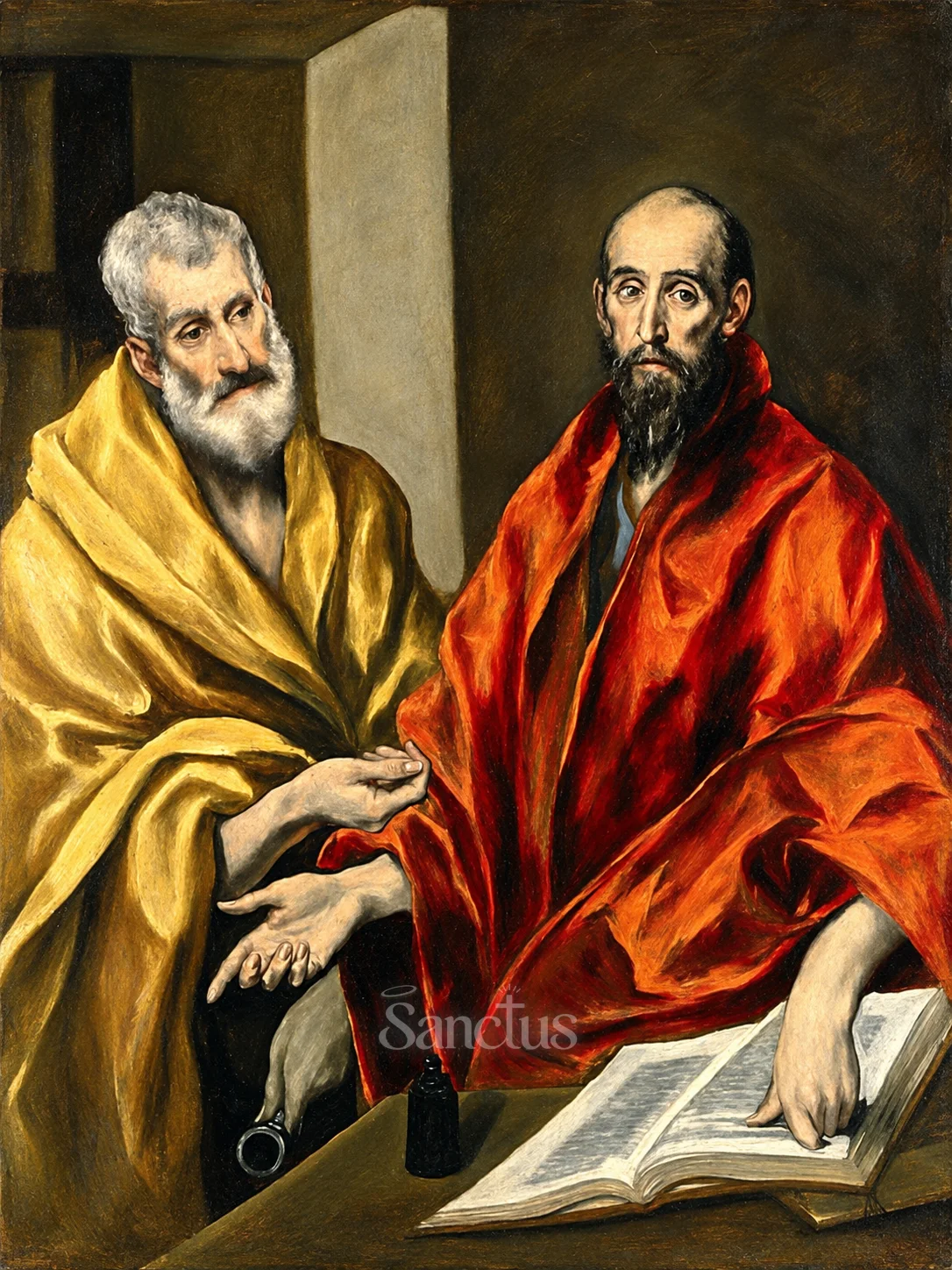 Portrait de Dédicace des basiliques de saint Pierre et de saint Paul