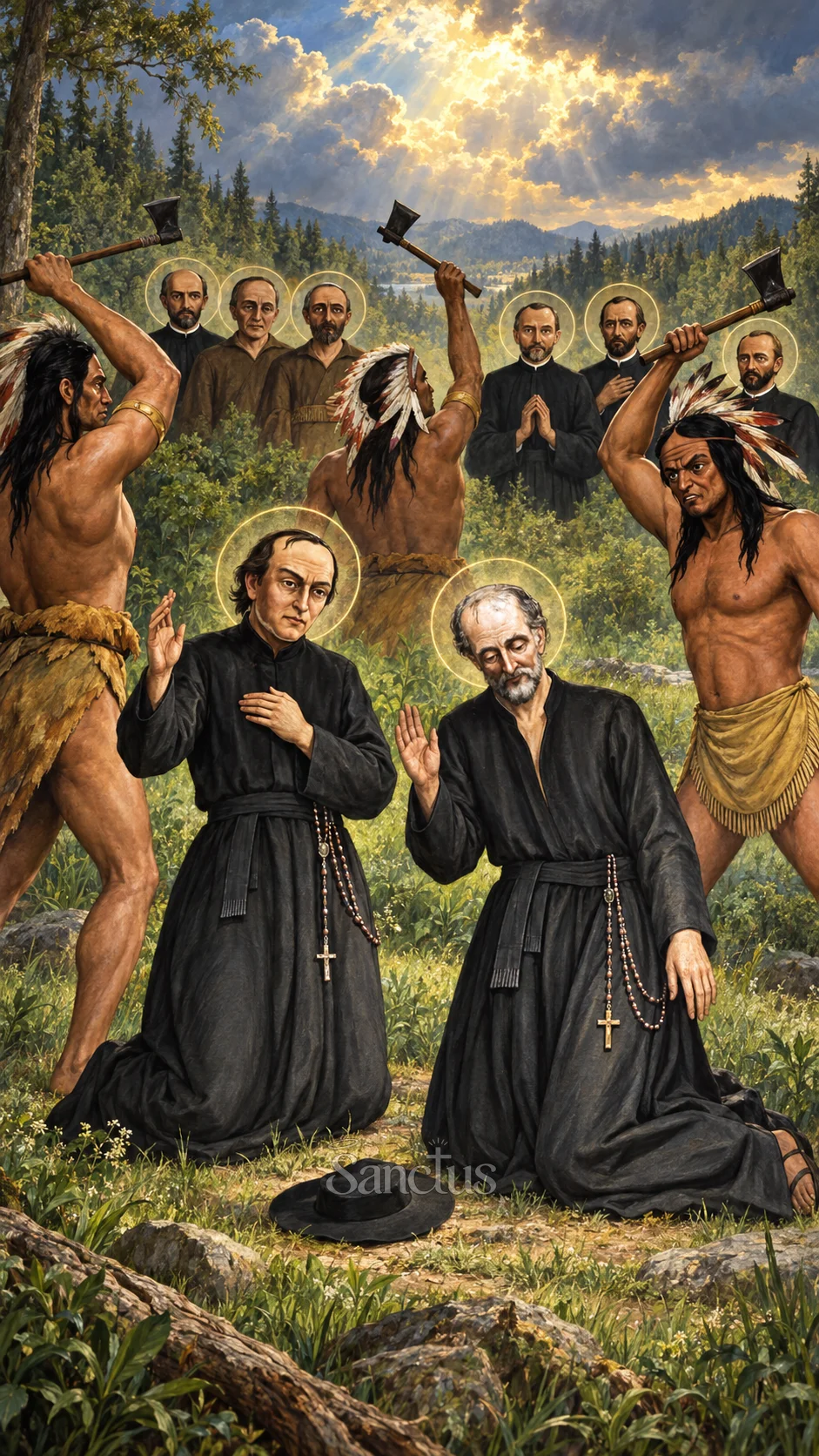 Portrait de René Goupil et Isaac Jogues