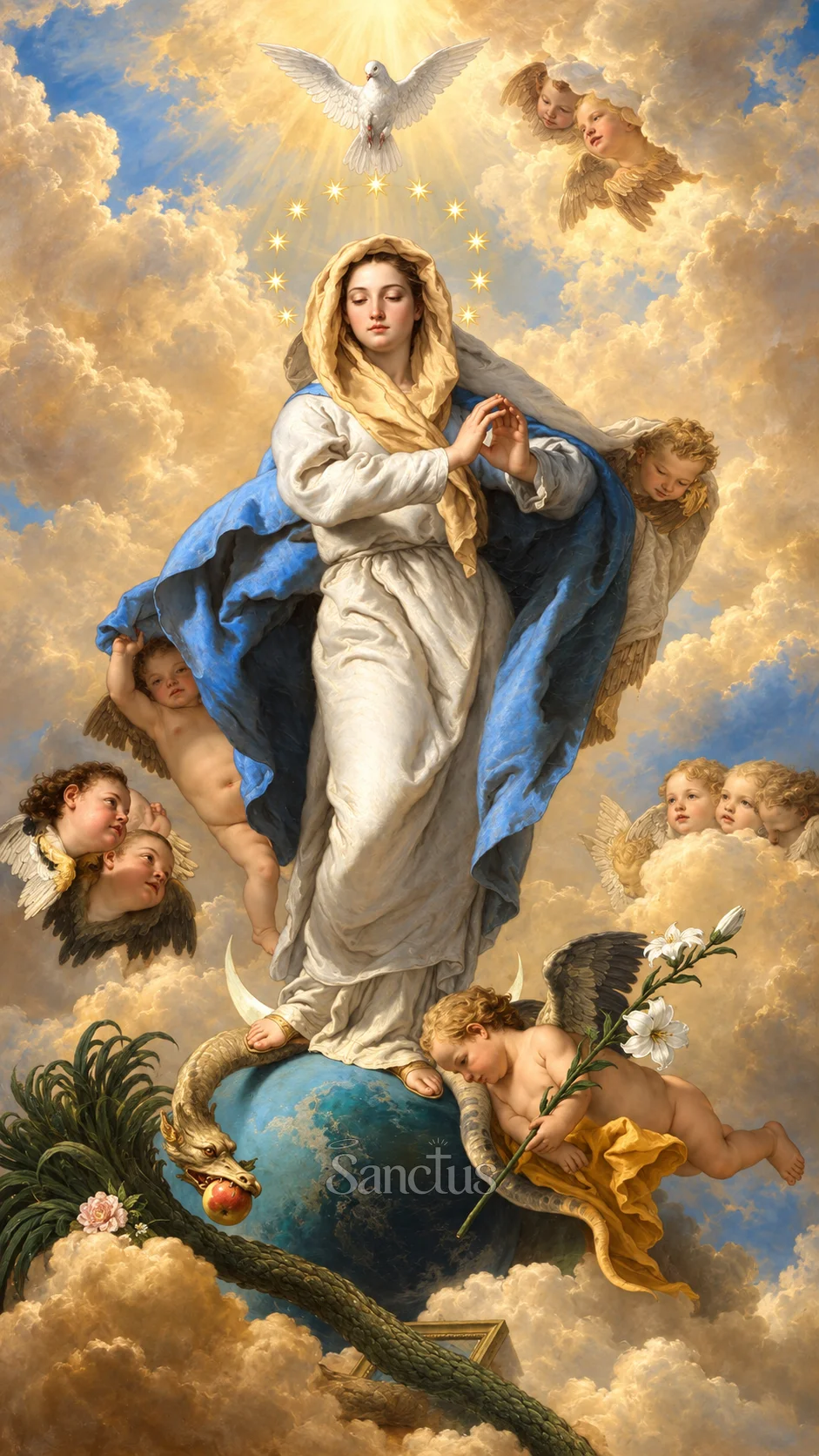 Portrait de Immaculée Conception de la Vierge Marie