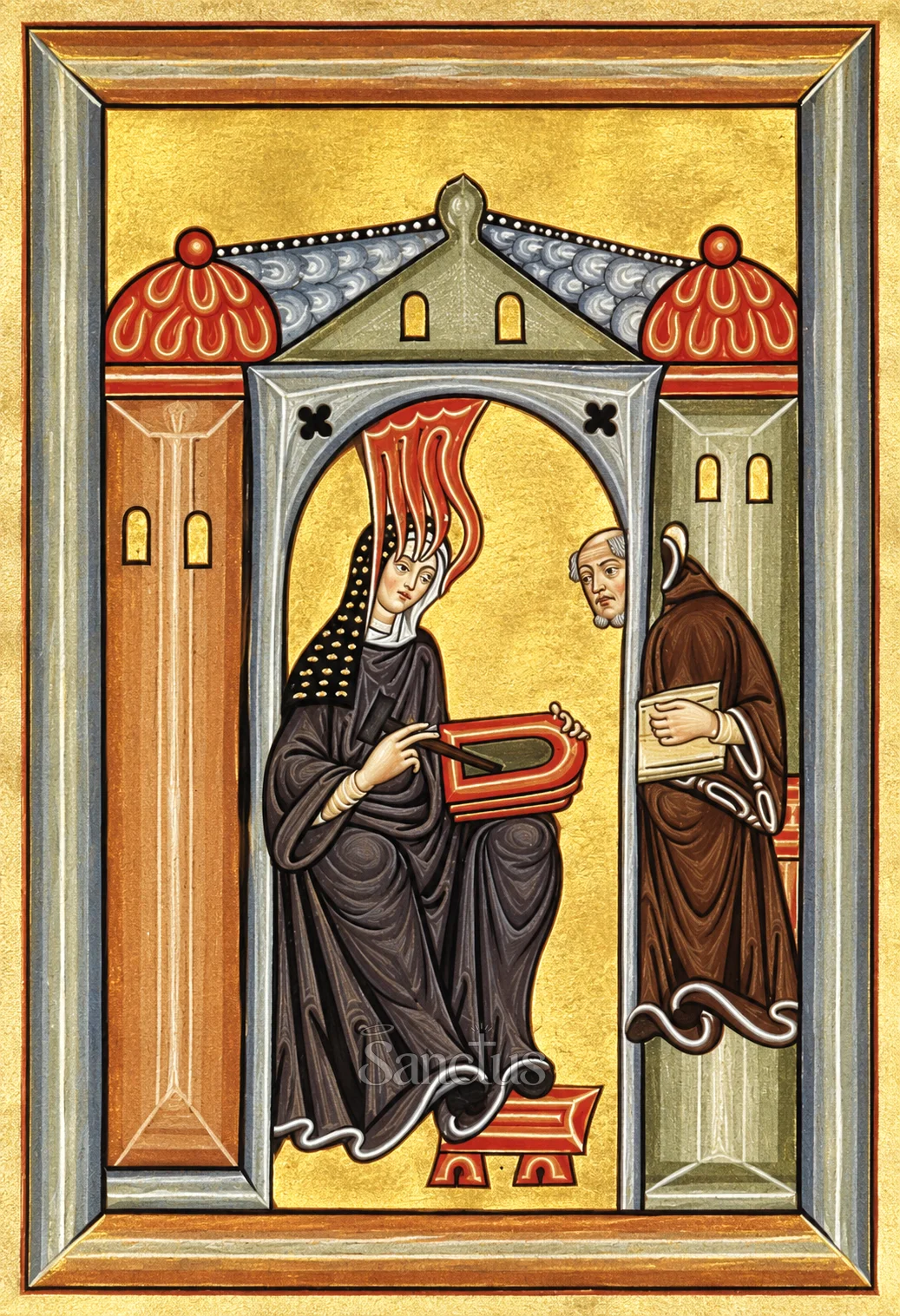 Portrait de Hildegarde de Bingen