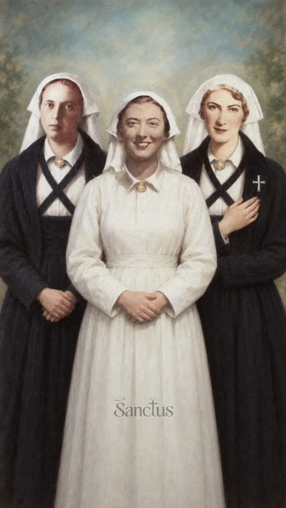 Portrait de María del Pilar Gullón Yturriaga et ses compagnes