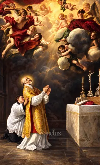 Saint André Avellin — André Avellin naît en 1521 dans le sud de l'Italie et reçoit le prénom de Lancelot.