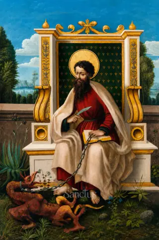 Saint Barthélemy — Barthélemy, l'un des douze apôtres de Jésus, est aussi connu sous le nom de Nathanaël.