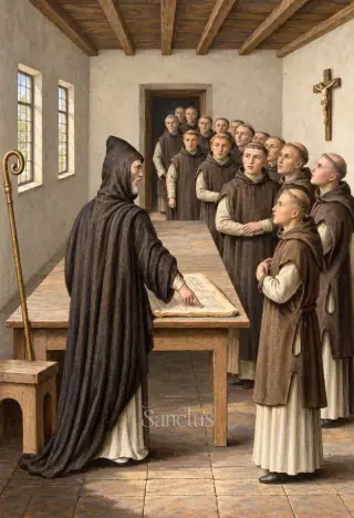 Saint Benoît d’Aniane — Benoît d'Aniane naît au VIIIe siècle dans le sud de la Gaule, au sein d'une famille d'origine wisigothique.