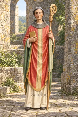 Saint Guénolé — Guénolé est né vers la fin du 5ème siècle.