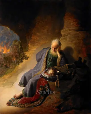 Saint Jérémie — Jérémie naît vers 650 avant Jésus-Christ à Anatot, un village proche de Jérusalem, dans une famille de prêtres.