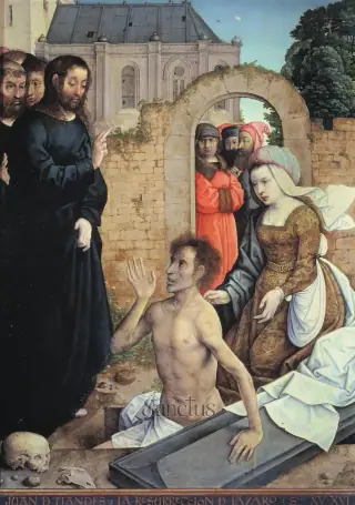 Saint Lazare de Béthanie — Lazare de Béthanie vivait avec ses sœurs, Marthe et Marie, dans un village proche de Jérusalem.