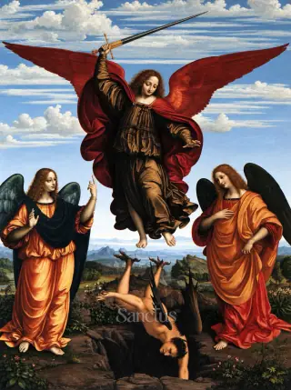 Saint Michel, Gabriel et Raphaël — Michel, Gabriel et Raphaël sont trois des plus grands archanges, dont les actions résonnent depuis des millénaires dans l'histoire sainte.