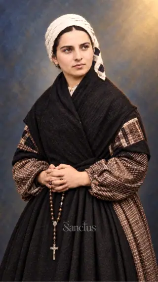 Sainte Bernadette Soubirous — Bernadette Soubirous est née en 1844 à Lourdes, en France, dans une pauvreté extrême.