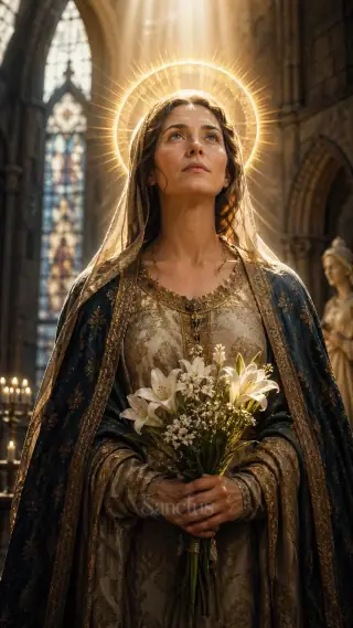 Sainte Solange de Bourges — Solange naît vers 850 dans un village du Berry, près de Bourges, dans une famille de paysans chrétiens.