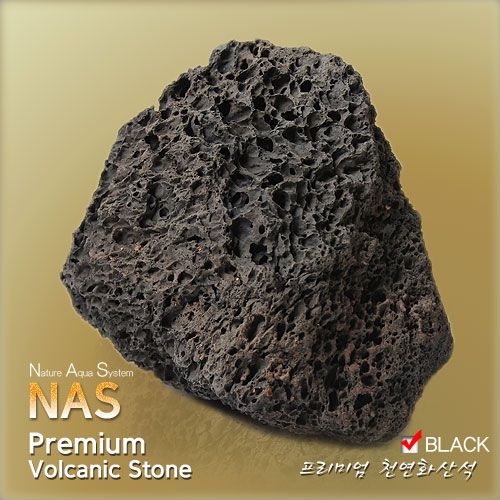 상아쿠아,NAS 프리미엄 화산석 1kg (블랙)