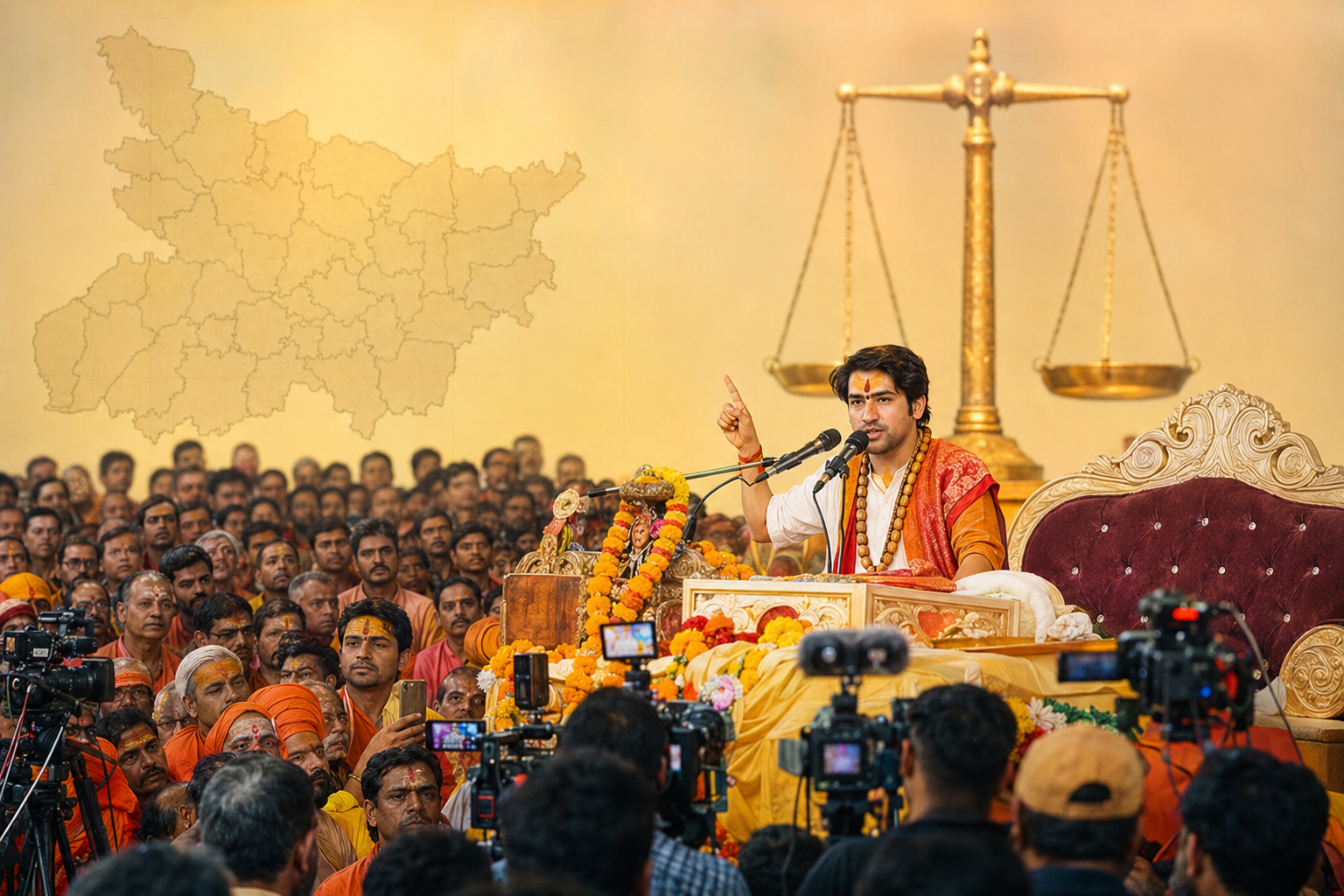 भरत तिवारी एनकाउंटर मामले पर बोले बागेश्वर धाम पीठाधीश्वर - "सरेंडर करने वाले को दंड अदालत से मिलना चाहिए"