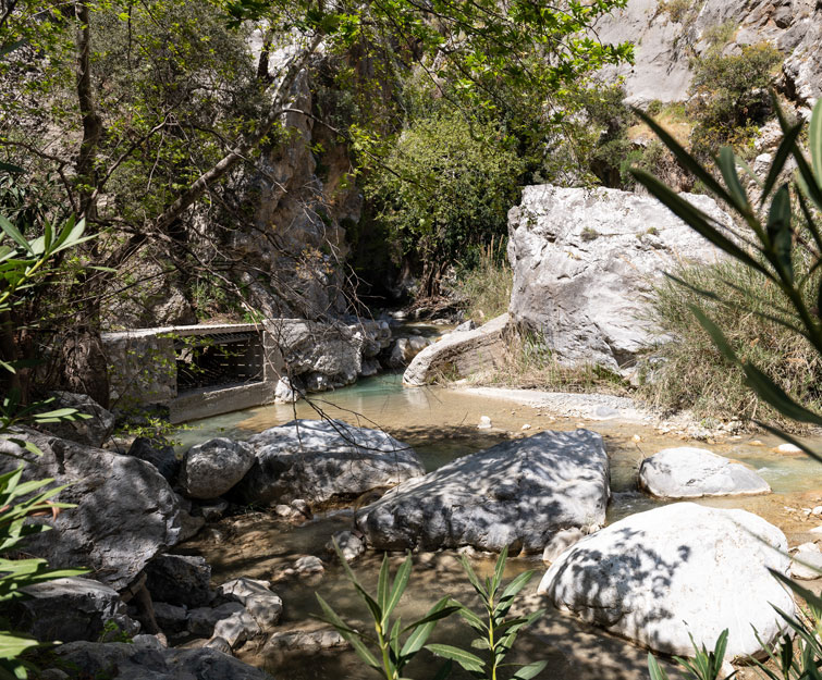 River view in Crete