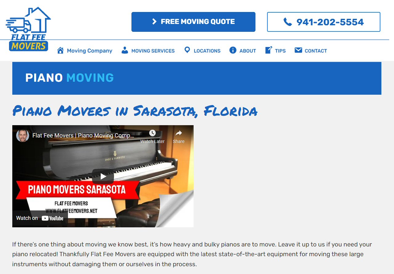 Flat Fee in Gillespie Park Sarasota