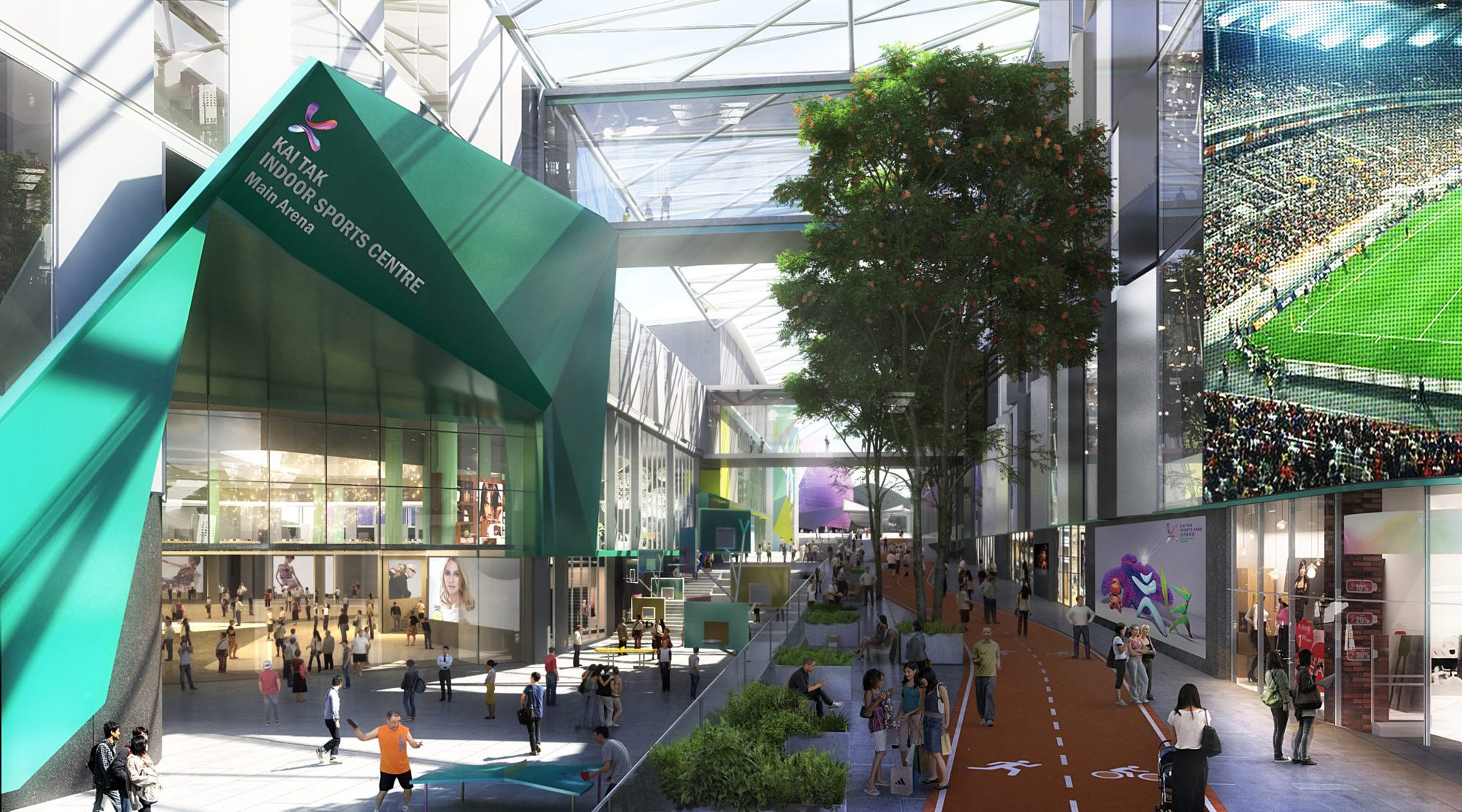 Sports avenue internal, © Populous