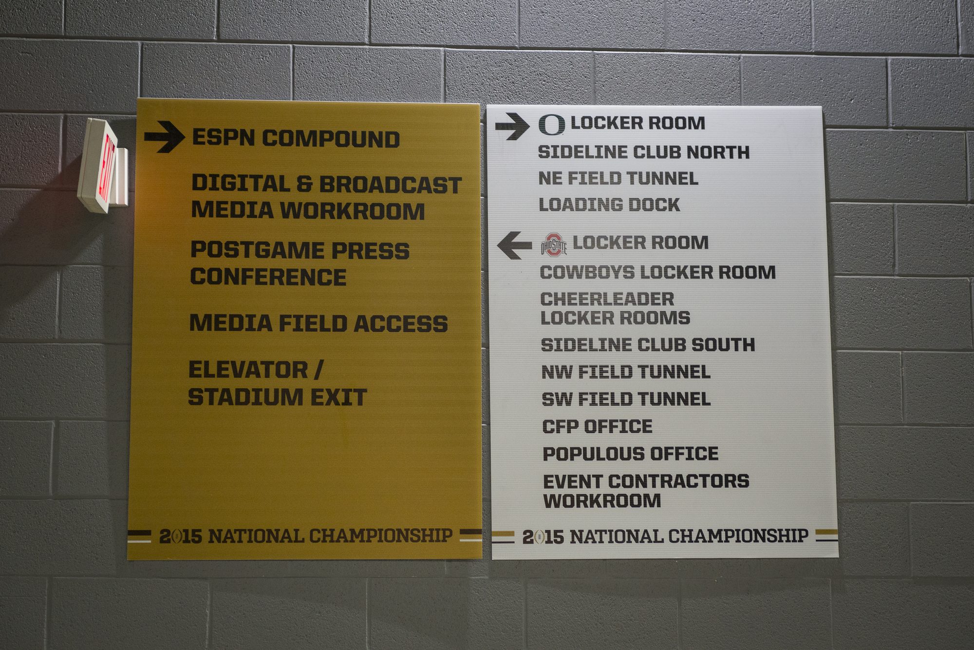 CFP and Populous event office wayfinding