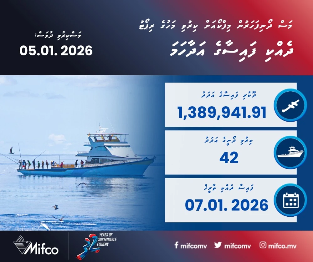 photo for މަސްދޯނި ފަހަރުން މިފްކޯއަށް ކިރުވި މަހުގެ ރިޕޯޓް