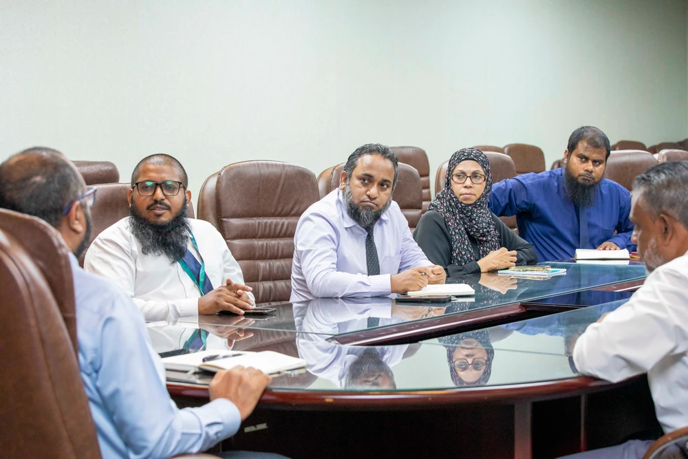 photo for ވަޒީރު ޑރ. ޝަހީމް ރިސާލަތު ޕްރޮގްރާމްގެ ކޮމިޓީއާ ބައްދަލުކުރެއްވުން