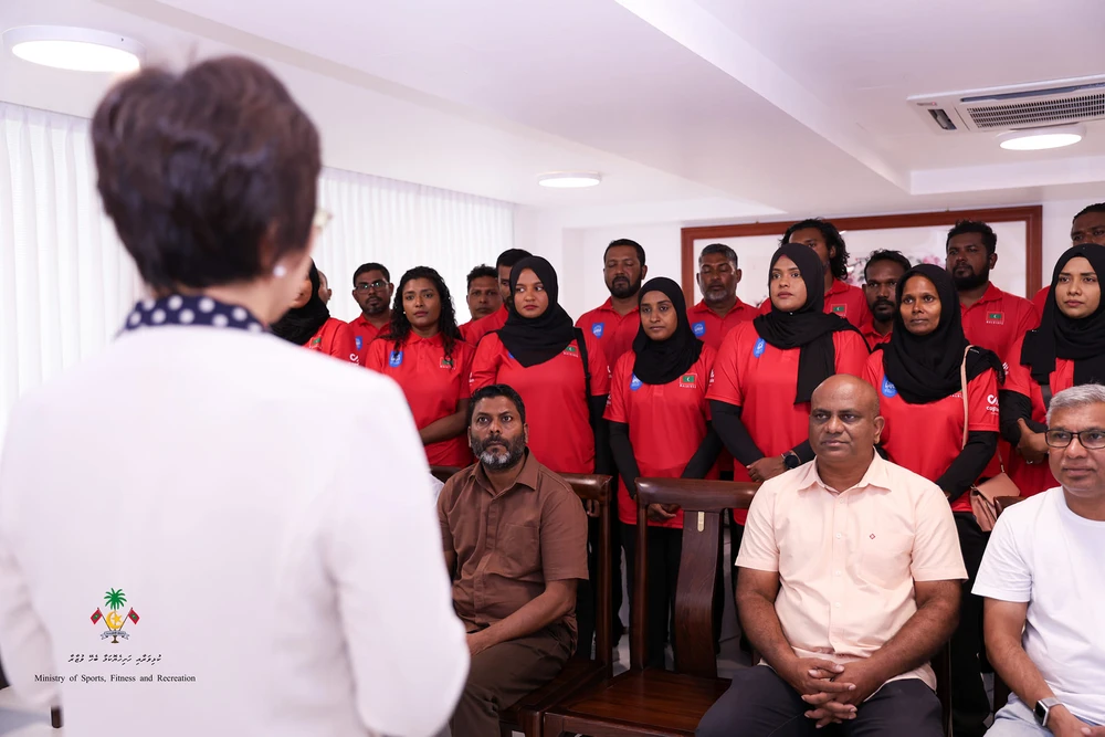 photo for ފޮޓޯ ގެލެރީ ؛ ޗައިނާގައި އޮންނަ ކޯޗިން ތަމްރީންގެ ބައިވެރިންނާ ޗައިނާ ސަފީރު ބައްދަލުކުރެއްވުން