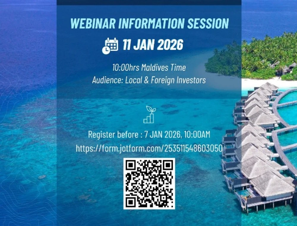 photo for ރާއްޖޭގެ ފަތުރުވެރިކަން އިންވެސްޓްކުރުމުގެ ފުރުސަތުތައް ފާހަގަކުރުމަށް ވެބިނާރެއް ބާއްވަނީ