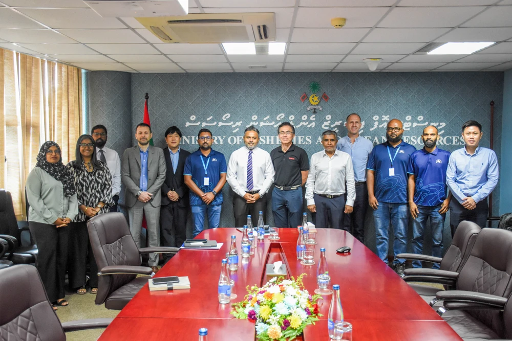 photo for ވަޒީރު އަޙްމަދު ޝިޔާމް، އެމްޓީސީސީގެ ބޭފުޅުންނާ ބައްދަލުކުރެއްވުން.