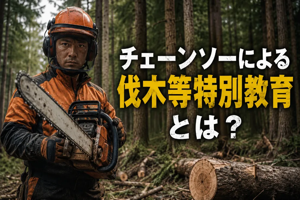 チェーンソーによる伐木等特別教育とは何か？資格の必要性や受講料金を解説！