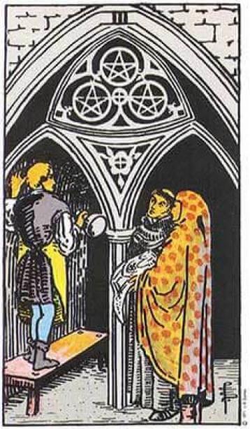 Tarot - Tarô - 3 - Três de Ouros