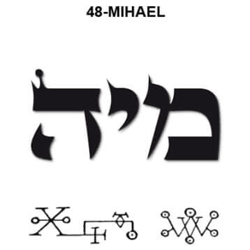 Os 72 Anjos Cabalísticos  - 48 - Mihael