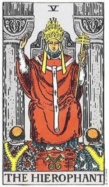 Tarot - Tarô - 5 - O Papa ou Hierofante