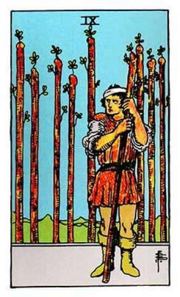 Tarot - Tarô - 9 - Nove de Paus