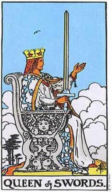 Tarot - Tarô - Dama ou Rainha de Espadas