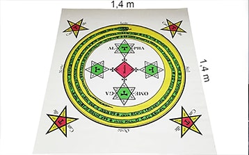 Produtos - Tapete círculo para evocação Goétia