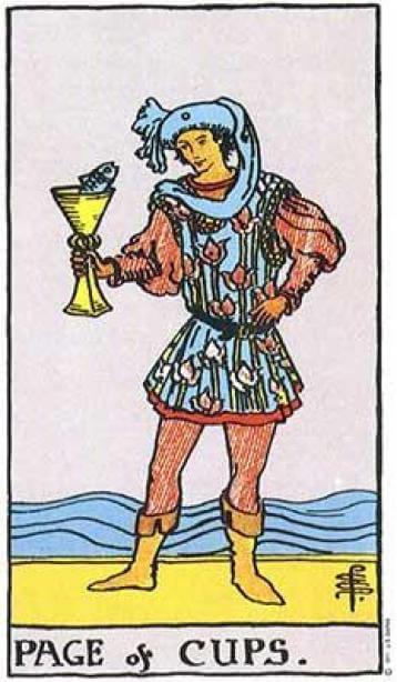 Tarot - Tarô - Valete ou Príncipe de Copas