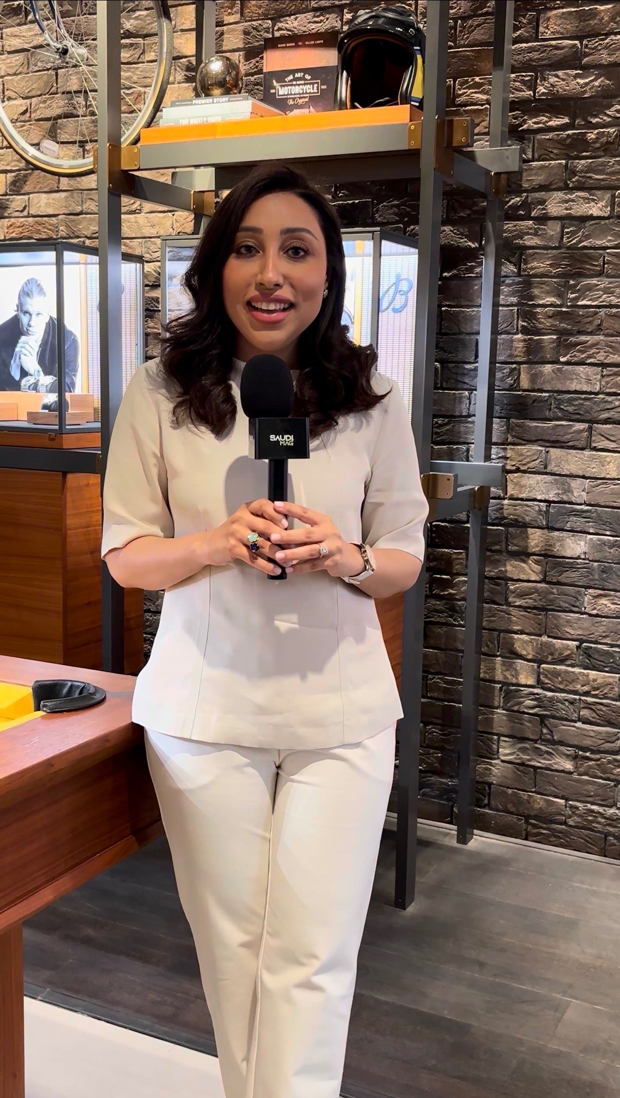 Media personality Nouf Khaled during the Breitling event
