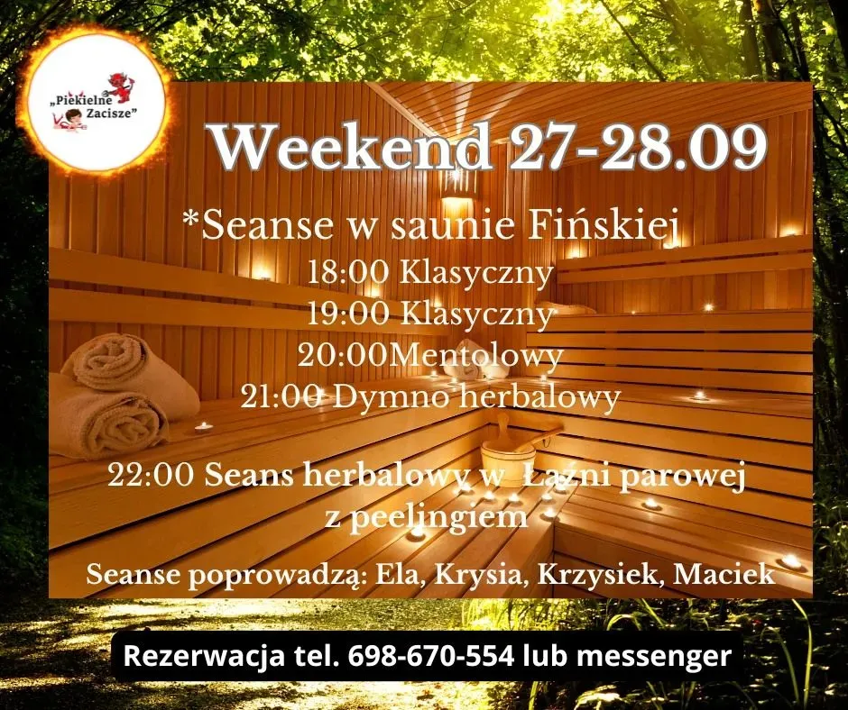 Zdjęcie wydarzenia Saunowy weekend